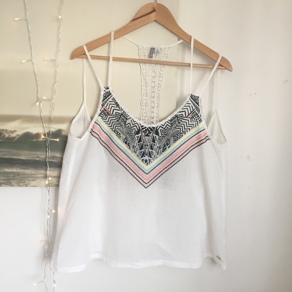 Rip Curl Tank Top Embroidered Large